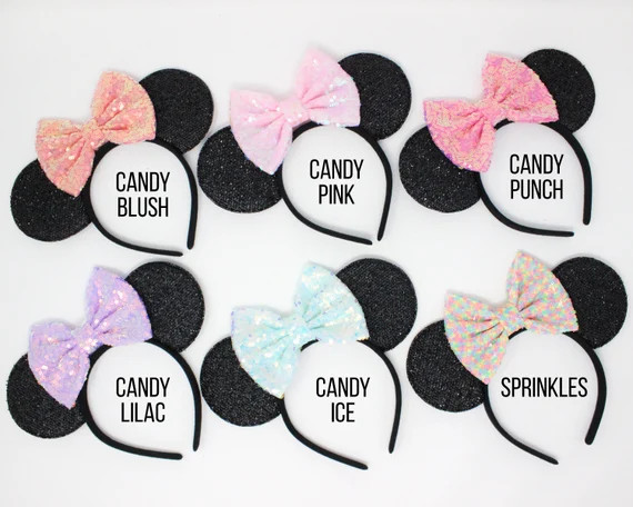 50 Colors Mouse ears One Size | Mouse ears | Mouse headband | Party ears | Rose Gold Mouse ears |... | Etsy (US)