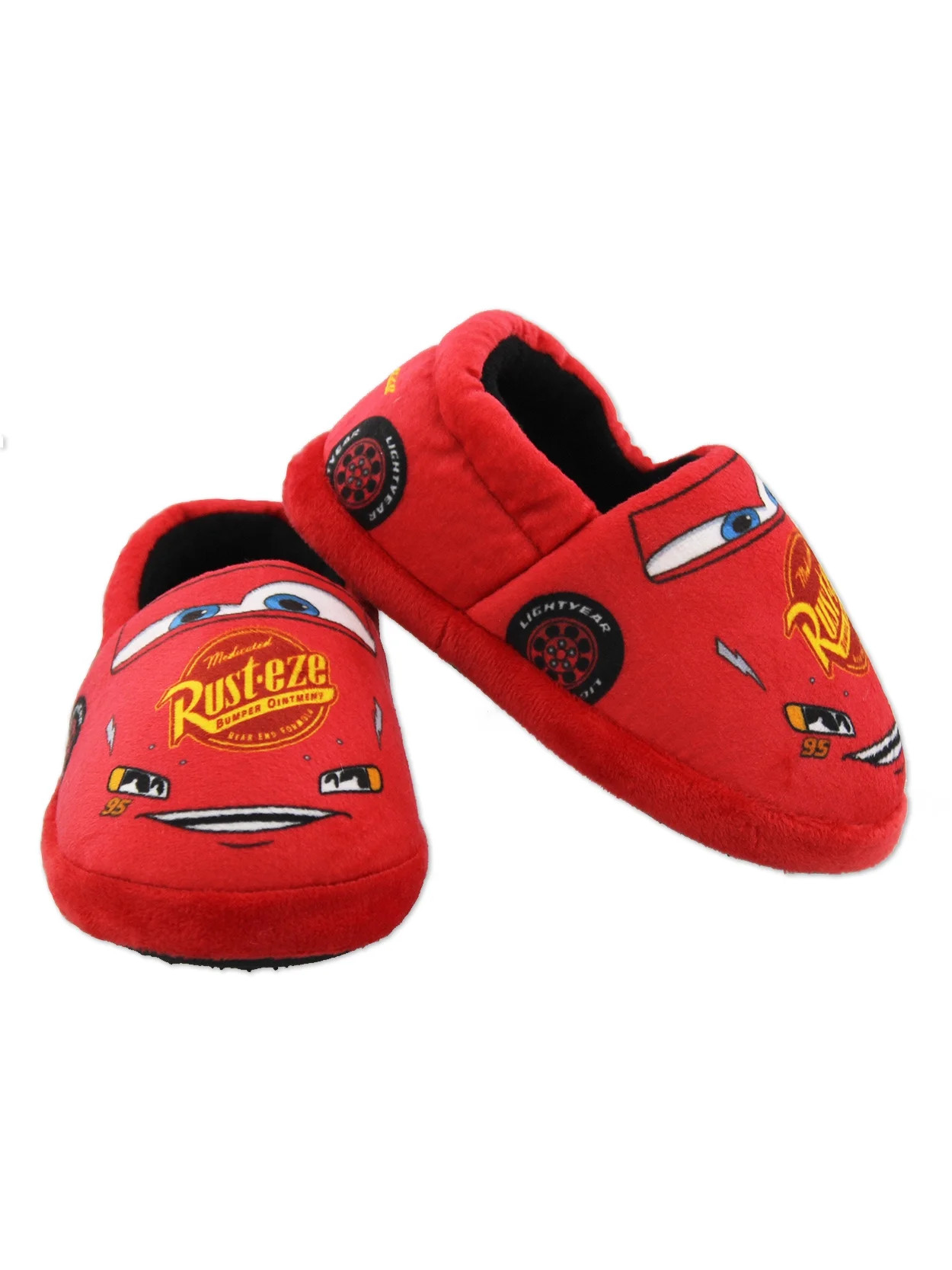 Disney Cars Lightning McQueen Racecar Toddler Boys Plush Aline Slippers CH90215 | Walmart (US)