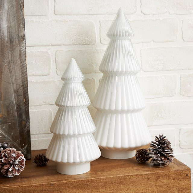 My Texas House Small White Ceramic Tree Decoration, 8.6" | Walmart (US)