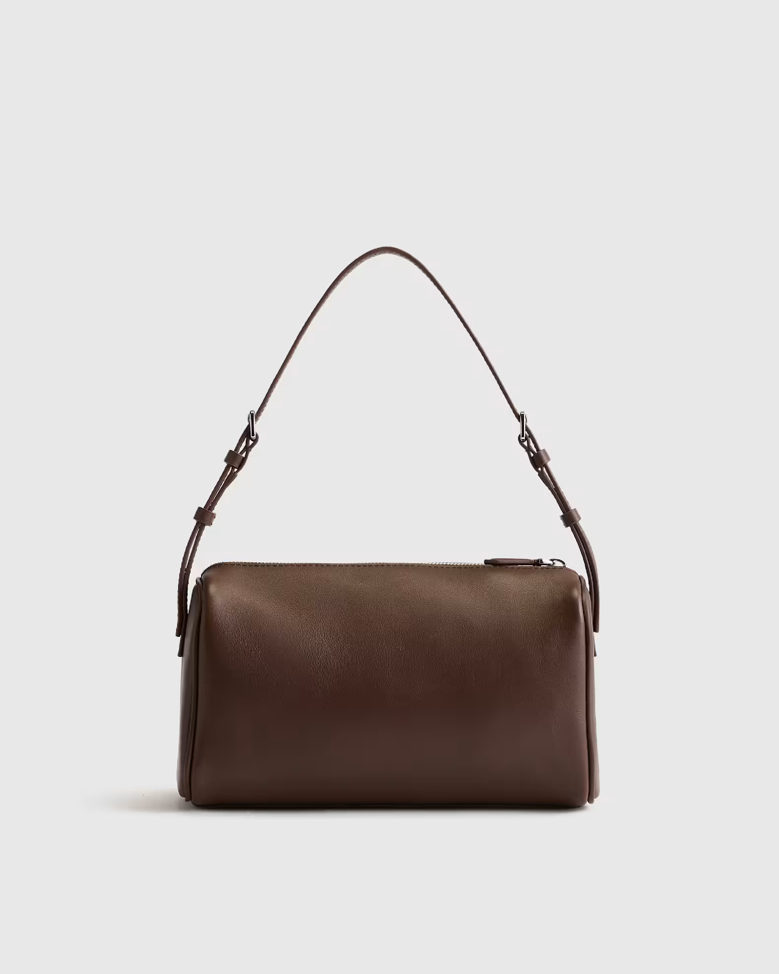 Italian Leather Mini Barrel Shoulder Bag | Quince