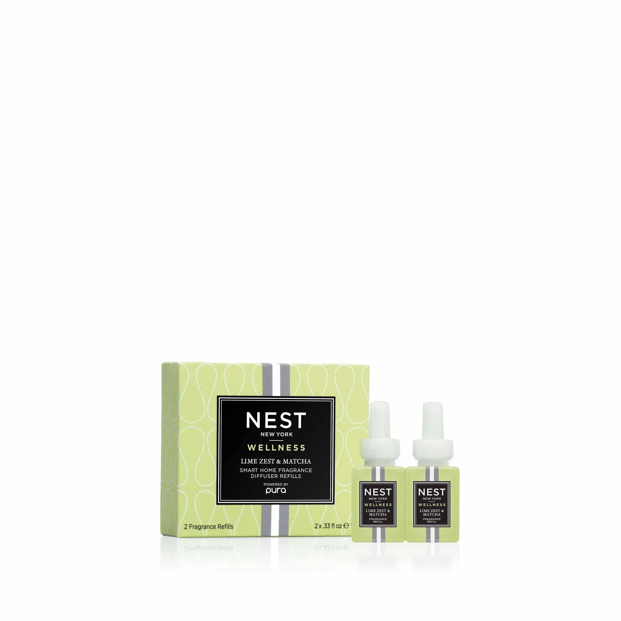 Lime Zest & Matcha Refill Duo for Pura Smart Home Fragrance Diffuser | NEST Fragrances