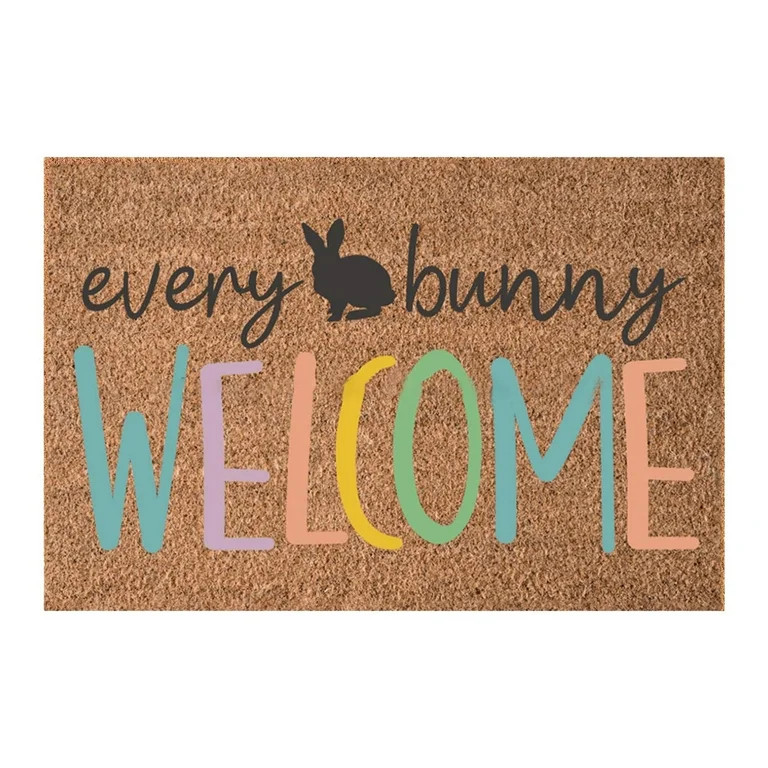 Easter Welcome Doormat Indoor Easter Doormat Easter Eggs Outdoor Mat Non Slip Front Porch Rug For... | Walmart (US)
