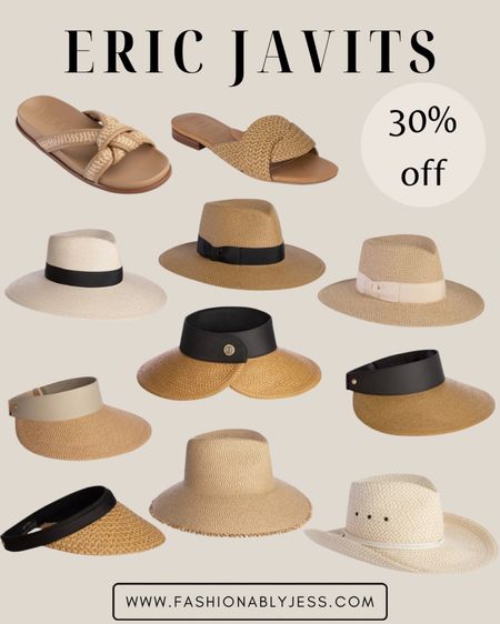 Obsessed with Eric Javits! Perfect if you’re looking for some nice beach hats or sandals this summer! 
#Ericjavits #sandals #hats #summerhats

#LTKFind #LTKsalealert #LTKstyletip