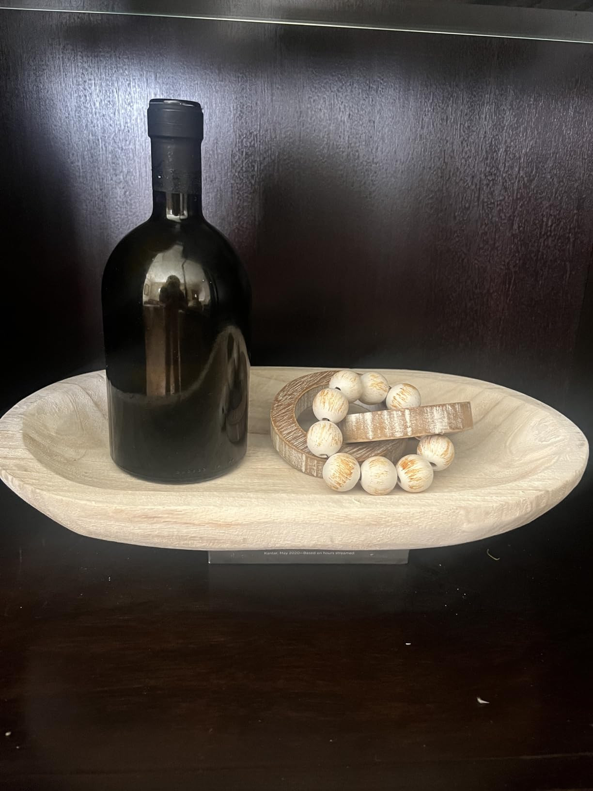 Bloomingville Hand-Carved Paulownia Wood Bowl with Whitewashed Finish | Amazon (US)