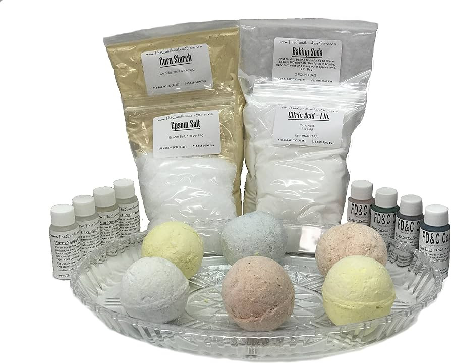 Complete Bath Bomb Starter Kit, 2 lbs. Baking Soda, 1 Lb. Citric, 1 lb. Corn Starch, 1 lb. Epsom ... | Amazon (CA)