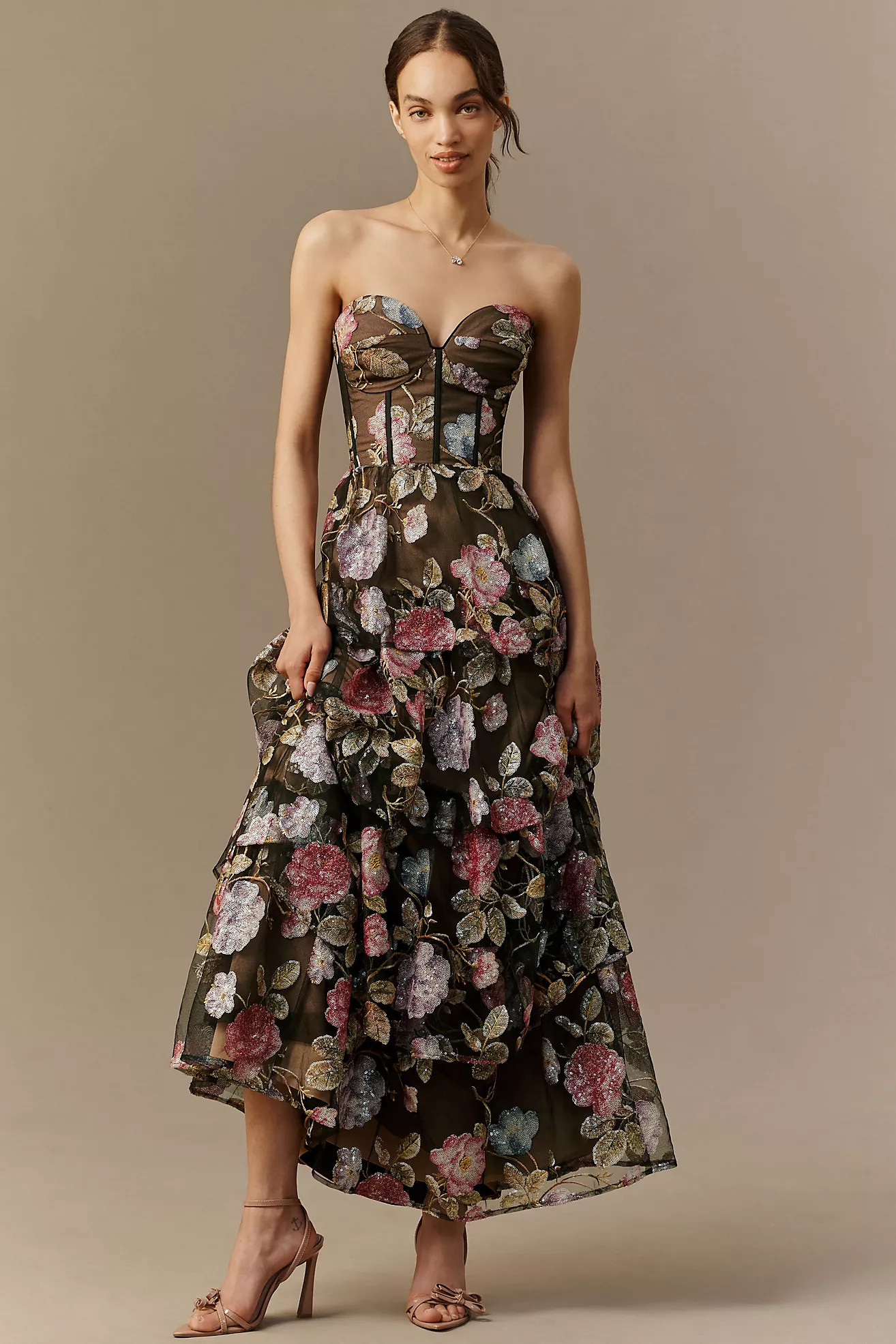 Dress The Population Layana Strapless Gown | Anthropologie (US)