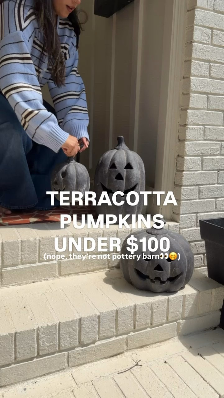 PUMPKIN SEASON. I use these handmade terracotta pumpkins year after year. They are such a classic staple for fall and Halloween decor. You can grab them at pottery barn, or save a couple of bucks and buy them off of Amazon! 

Fall decor, ceramic pumpkins, Halloween decor finds, fall porch styling

#LTKHome #LTKSeasonal