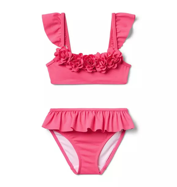 Recycled Rosette Ruffle 2-Piece Swimsuit | Janie and Jack