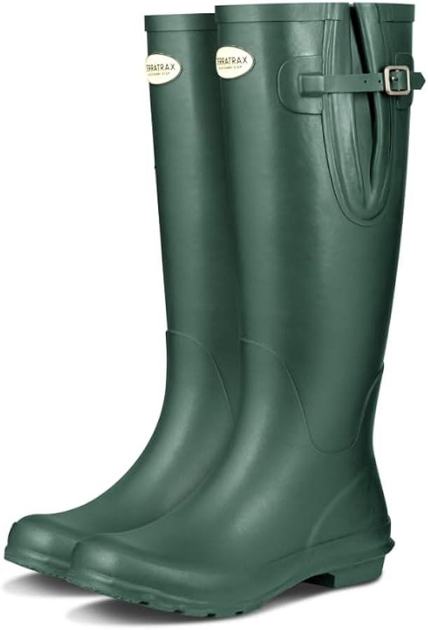 Rain Boots for Women Japanese Style Waterproof Rubber Boots Tall Knee High RainBoots Garden Boots... | Amazon (US)