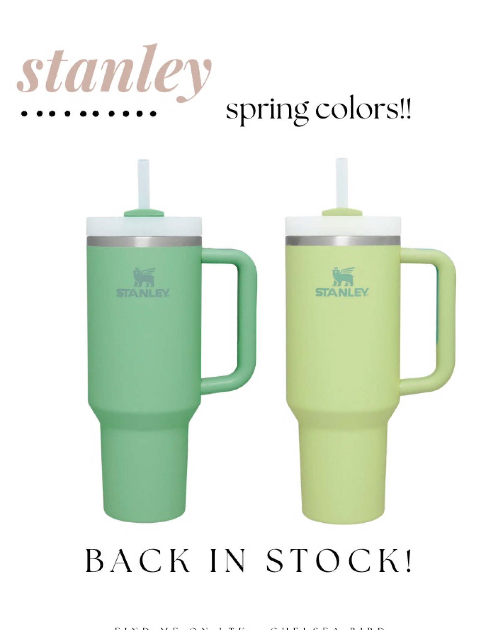 New spring colors are back in stock but they won’t last long!!

Ltk stanley 
Ltk Sale 
Ltk Spring colors 


#LTKsalealert #LTKFind #LTKunder100