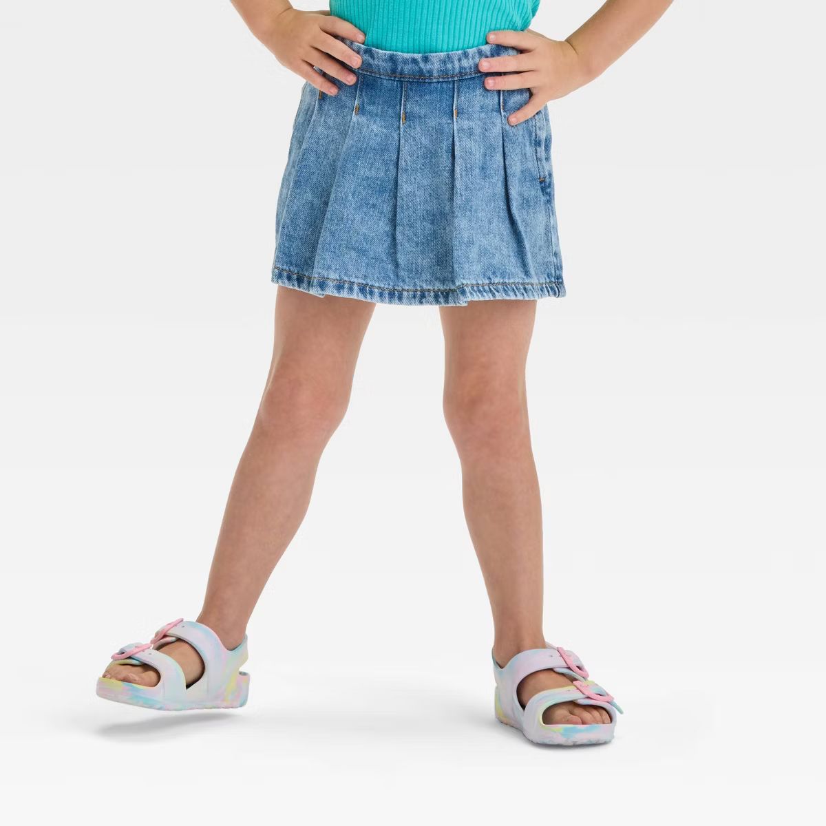 Toddler Girls' Denim Skirt - Cat & Jack™ Blue 12M | Target