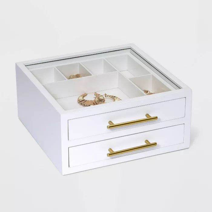 Double Jewelry Drawer Organizer - A New Day™ White | Target