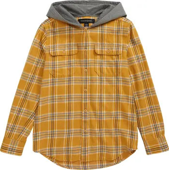 Kids' Hooded Flannel Shirt | Nordstrom