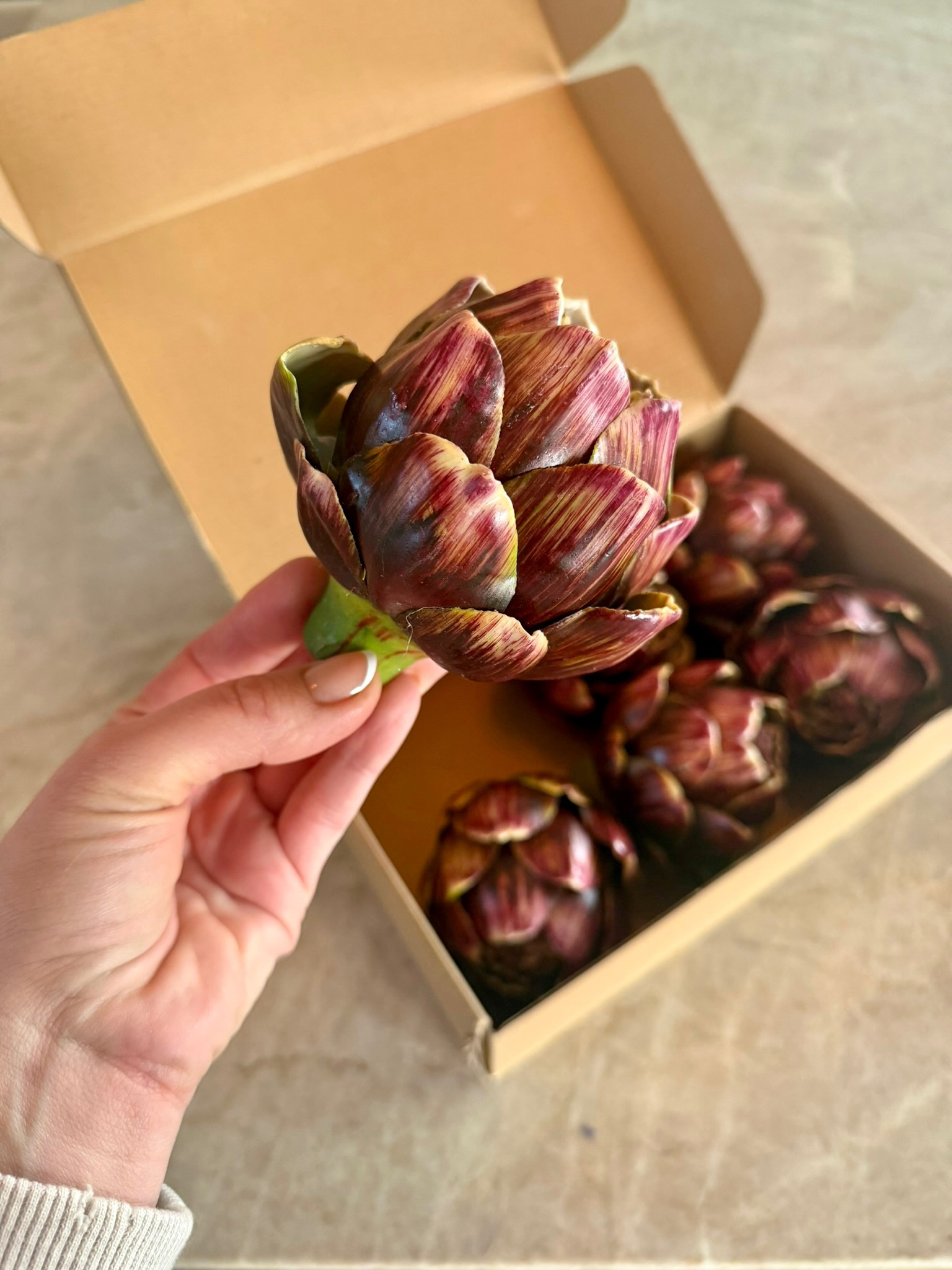 I like using decorative artichokes like these to add a natural element without needing fresh flowers. The shape and color bring warmth and texture, and they work well styled in a simple bowl on the kitchen counter or dining table.

I linked the artichokes here for anyone looking for easy kitchen decor that adds interest while still keeping the space calm and neutral.
@Amazon

#LTKSaleAlert #LTKU #LTKHome