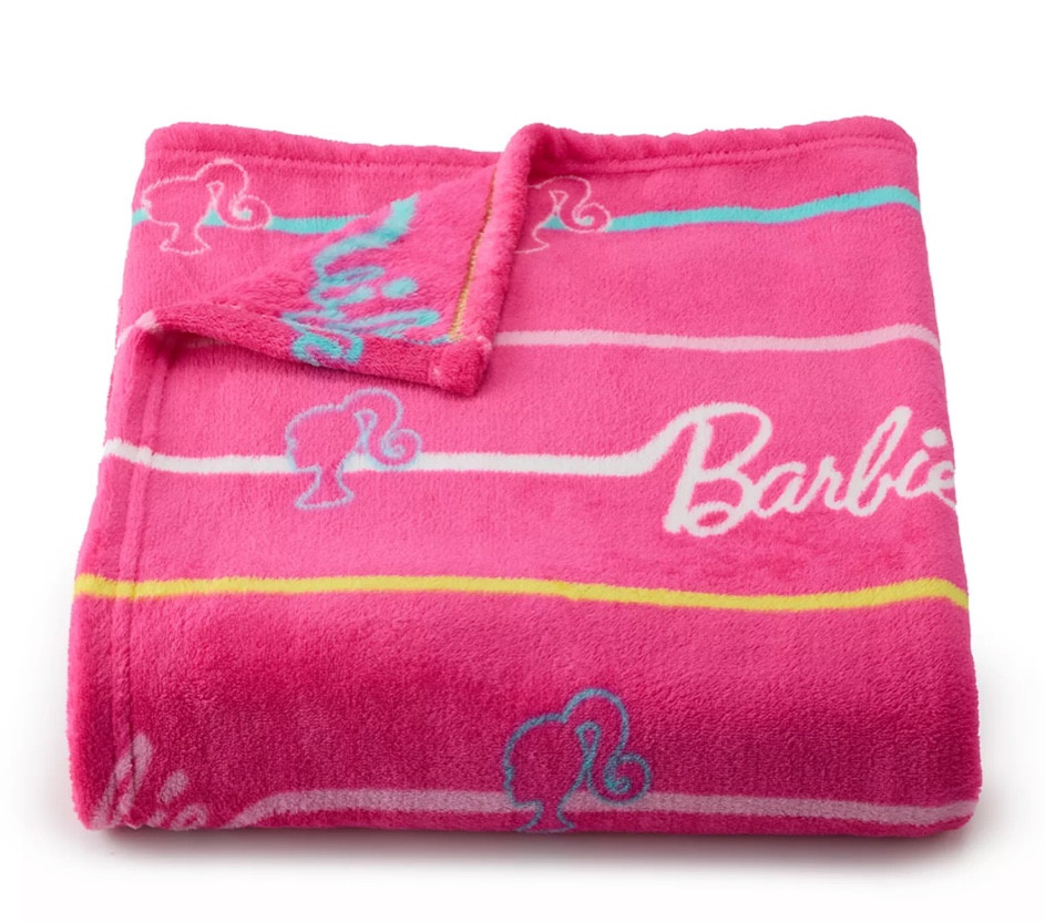 Barbie fleece blanket under $9!! Barbie girl. Barbie. Barbie blanket. Barbie trend. Fleece blanket. Girls blanket. Christmas gifts. Holiday gifts 

#LTKGiftGuide #LTKKids #LTKHoliday
