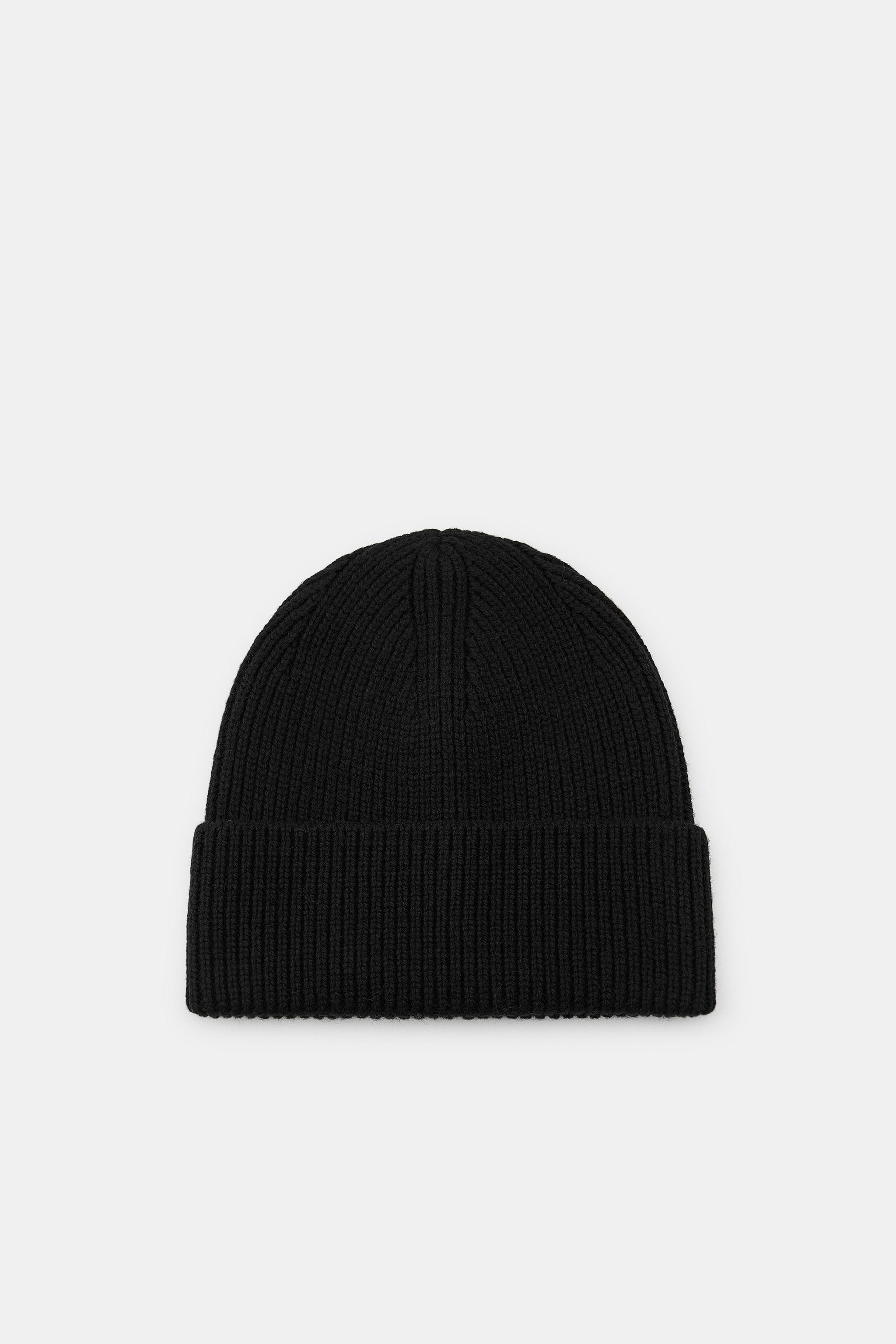 CUFFED RIBBED BEANIE HAT | Zara US