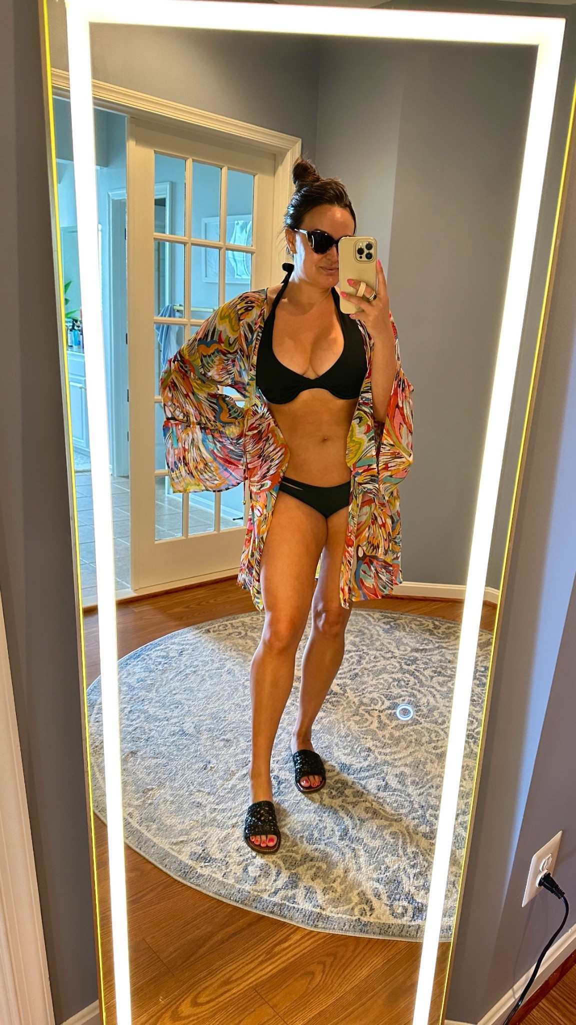 my go-to black bikini 🖤 great coverage and support all around!

I took a 36C top, medium bottom and coverup 

#LTKSwim #LTKSaleAlert #LTKFindsUnder50