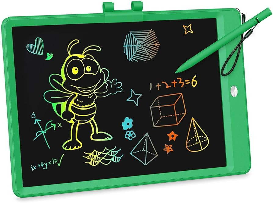 KOKODI LCD Writing Tablet, 10 Inch Colorful Toddler Doodle Board Drawing Tablet, Erasable Reusabl... | Amazon (US)