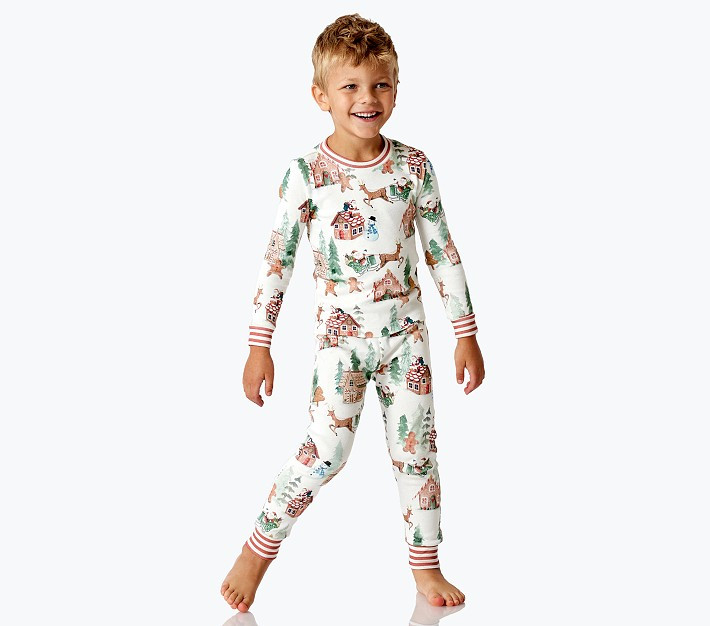 Gingerbread Organic Cotton Pajama Set | Pottery Barn Kids