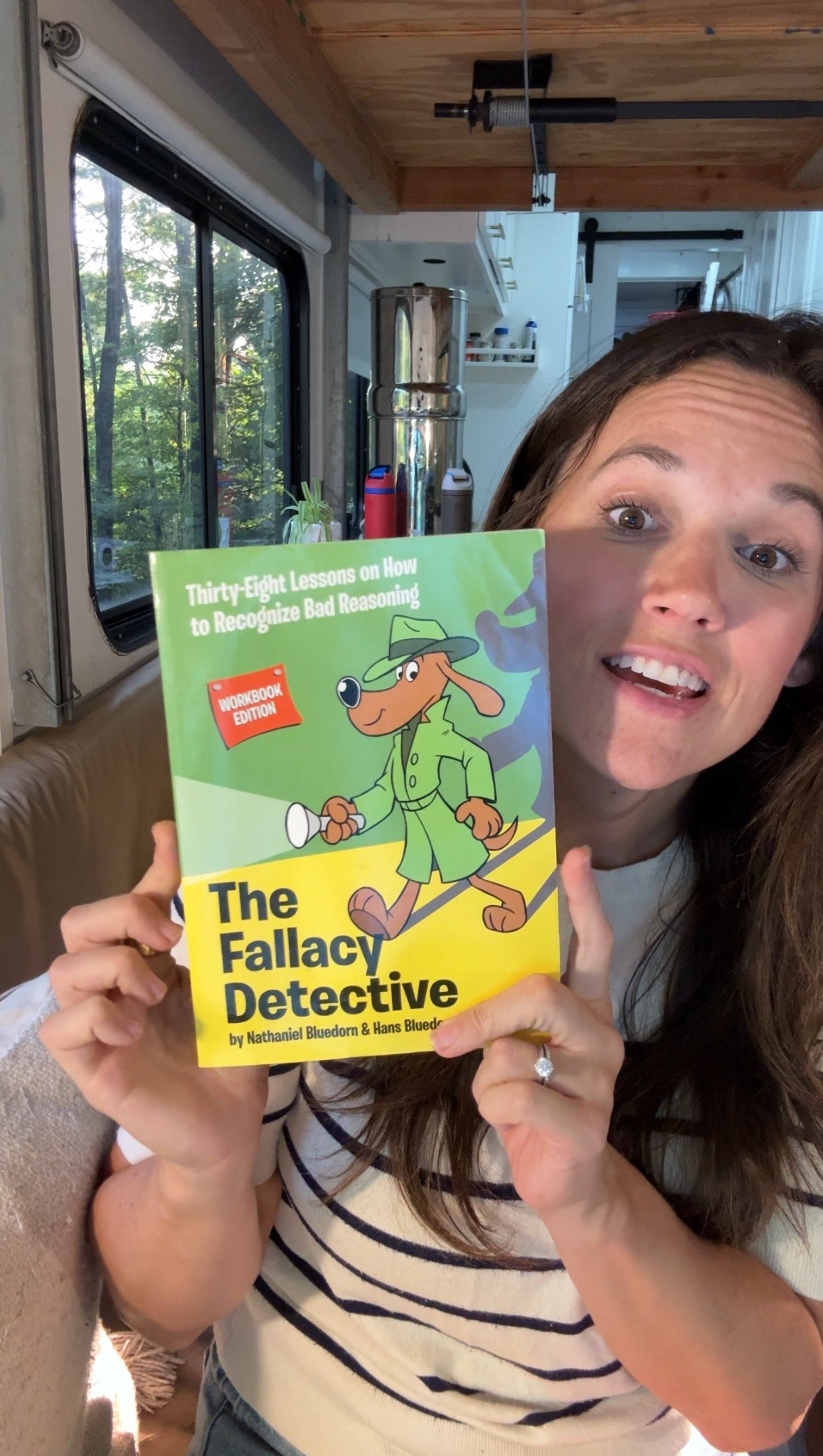 Morning read aloud with our family. 