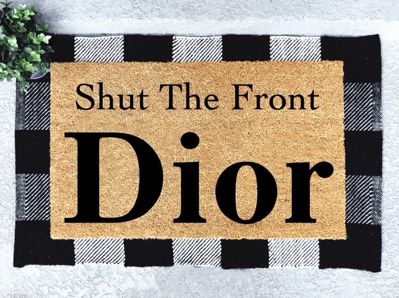 Dior, Funny Gift, Funny Door Mat, Housewarming Gift, Front Door Decor, Custom Doormat, Dior Door ... | Etsy (US)