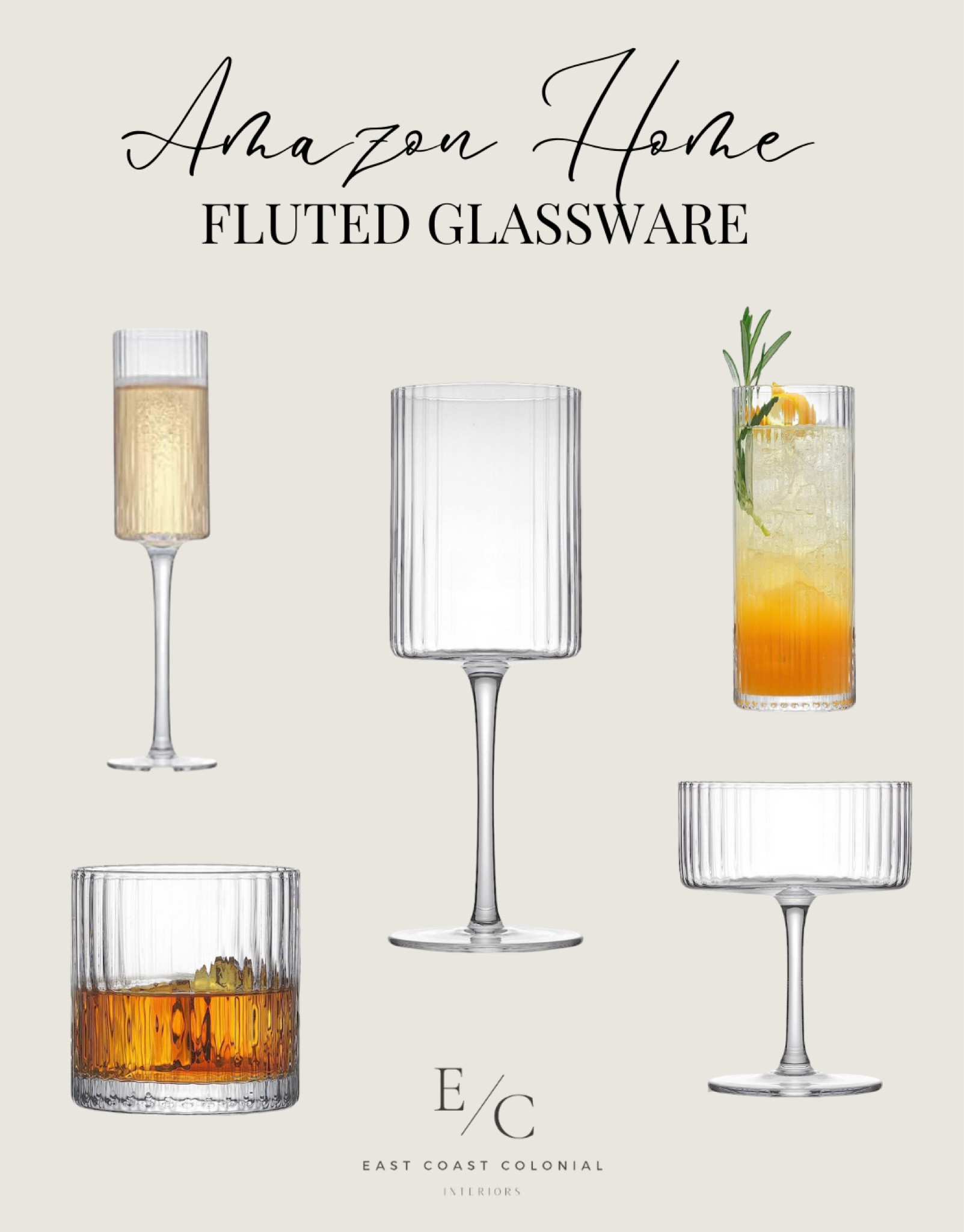 JoyJolt Fluted Wine Glasses – ELLE … curated on LTK