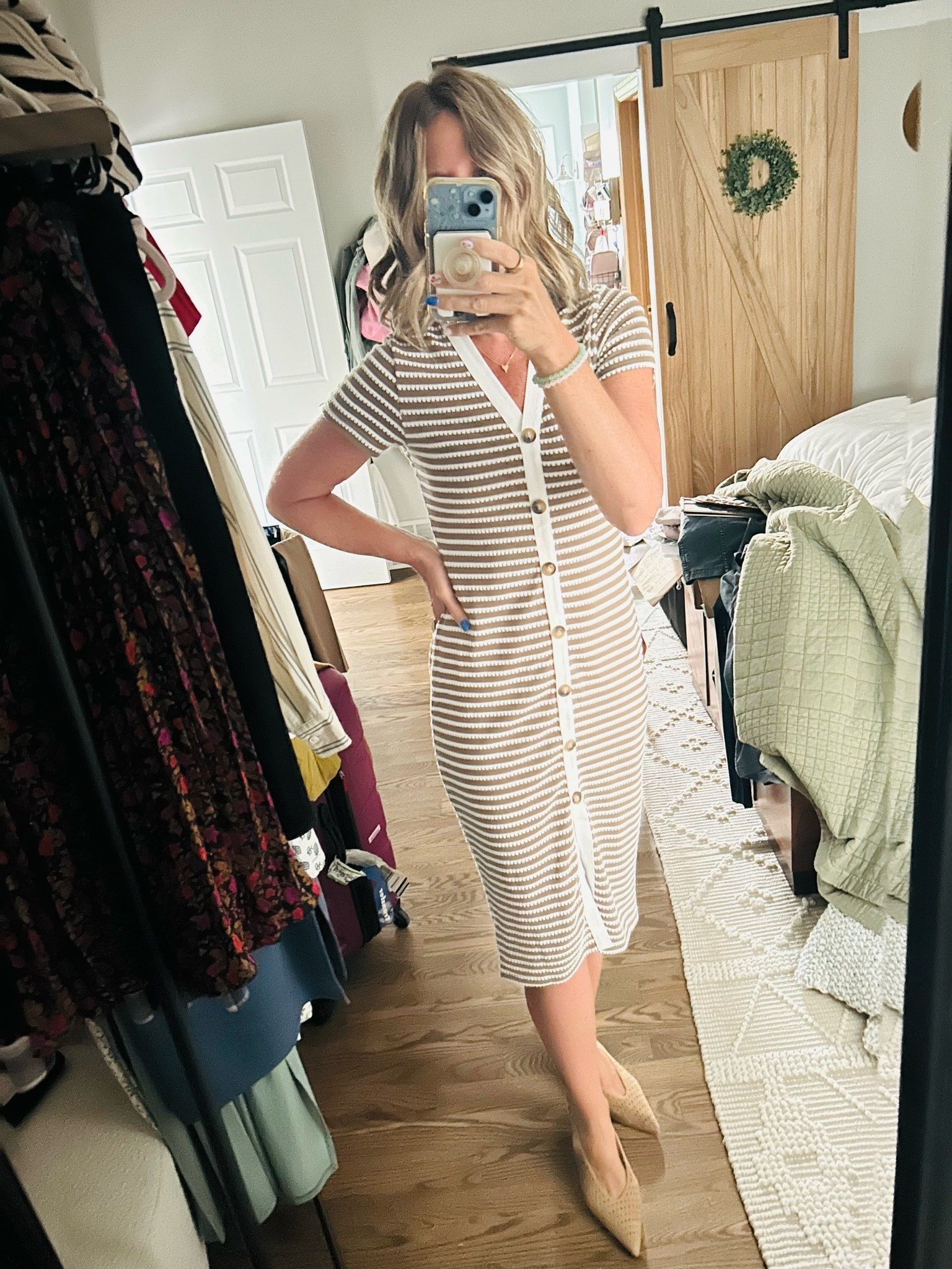Found my go-to summer dress! Perfect for a casual day out or a beach day. Pair with my new heels for a stylish office look!  Wearing a size small #summervibes #summerdress #ootd #businesscasual #dolcevita

#LTKootd #LTKOver40 #LTKWorkwear