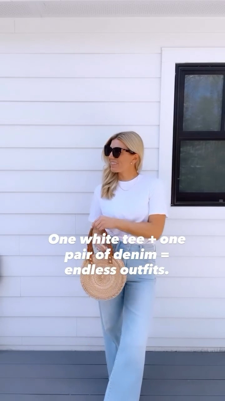 One white tee + one pair of denim = endless outfits 🤍👖✨

This is my go-to summer uniform because it’s effortless, timeless, and always looks put together. Dress it up with heels and gold jewelry, keep it casual with sneakers, or throw on a blazer for an elevated vibe.

Simple staples = the best outfits.

#SummerStyle #CapsuleWardrobe #EverydayOutfit #ClassicStyle #MinimalStyle OOTD