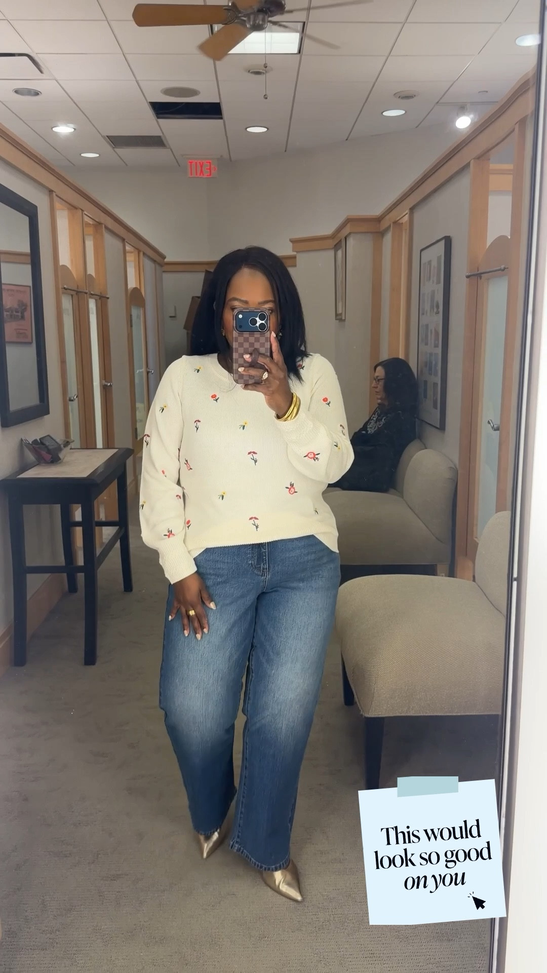 OBSESSED with this floral sweater and these trouser denim jeans from @Talbots - such a fun casual Spring outfit 🌸 Wearing a M in sweater and size 14 in the jeans 👖 

#LTKPetite #LTKdayinmylife #LTKootd