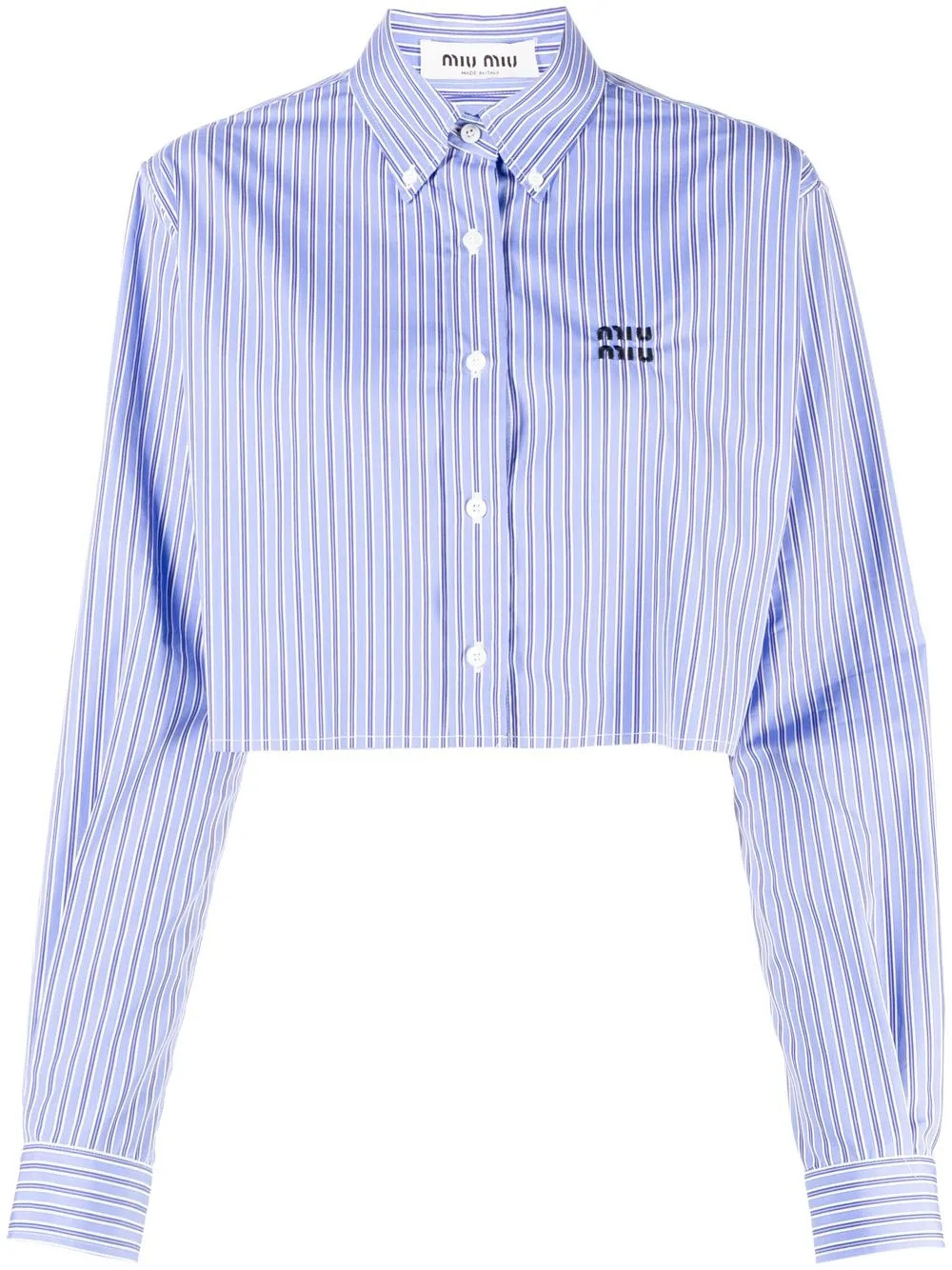 logo-print button-up shirt | Farfetch Global