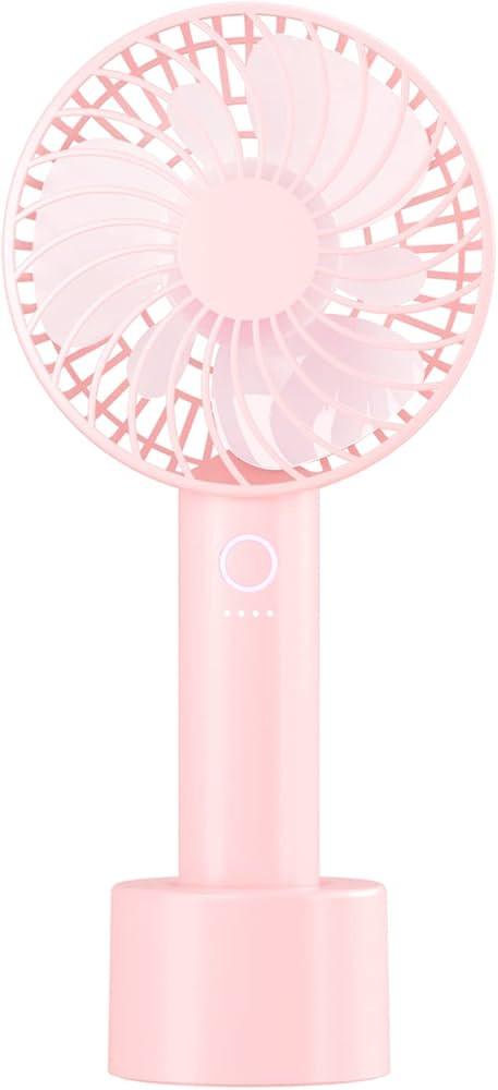 HandFan Portable Handheld Fan with Charging Base, Personal Mini Hand Fans for Women, USB Recharge... | Amazon (US)