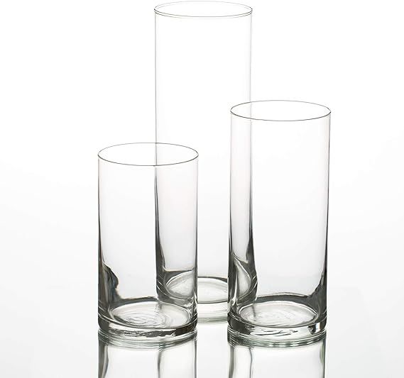 Eastland® Cylinder Pillar Candle Vases Set of 36 | Amazon (US)