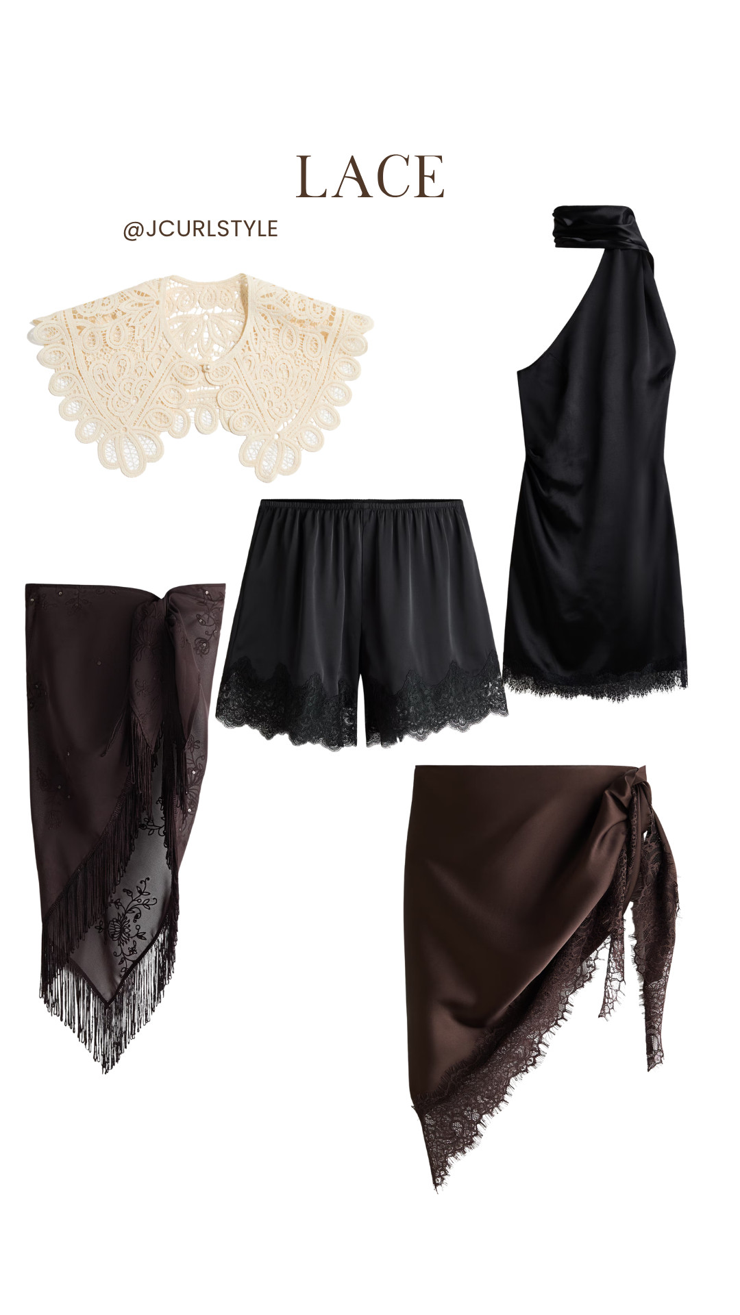 Lace delicate textures, feminine details, and that effortless sheer finish that instantly elevates any outfit. It’s one of those trends that feels timeless but still fresh for the season. 

 