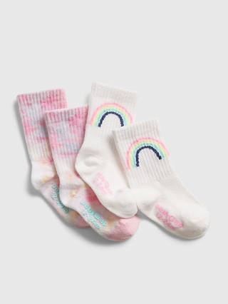 Toddler Ribbed Crew Socks (2-Pack) | Gap (US)