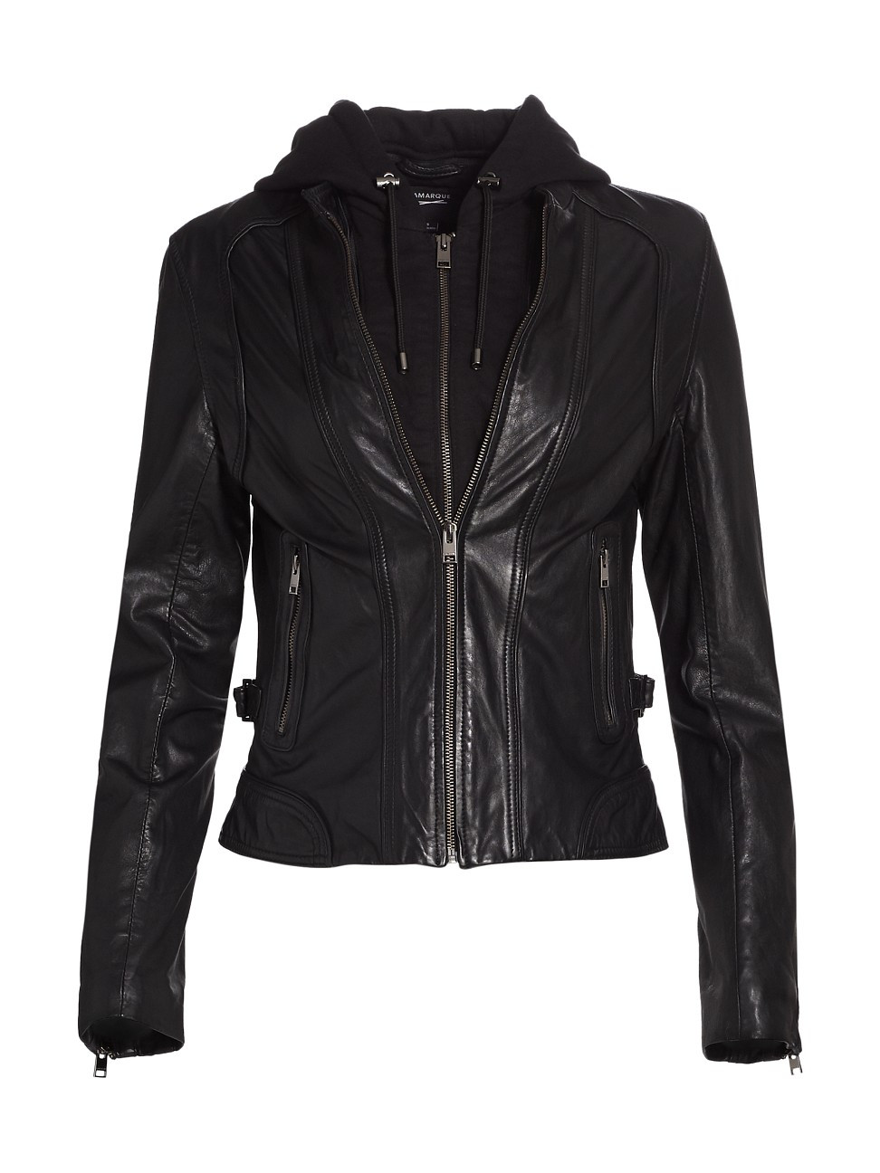 Women's Arlette Leather Biker Jacket - Black - Size Medium | Saks Fifth Avenue