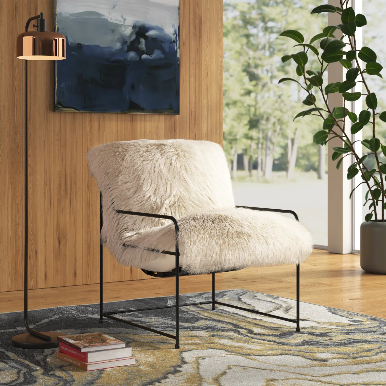 Willa Arlo™ Interiors Palmeri Genuine Sheepskin Chair & Reviews | Wayfair | Wayfair North America