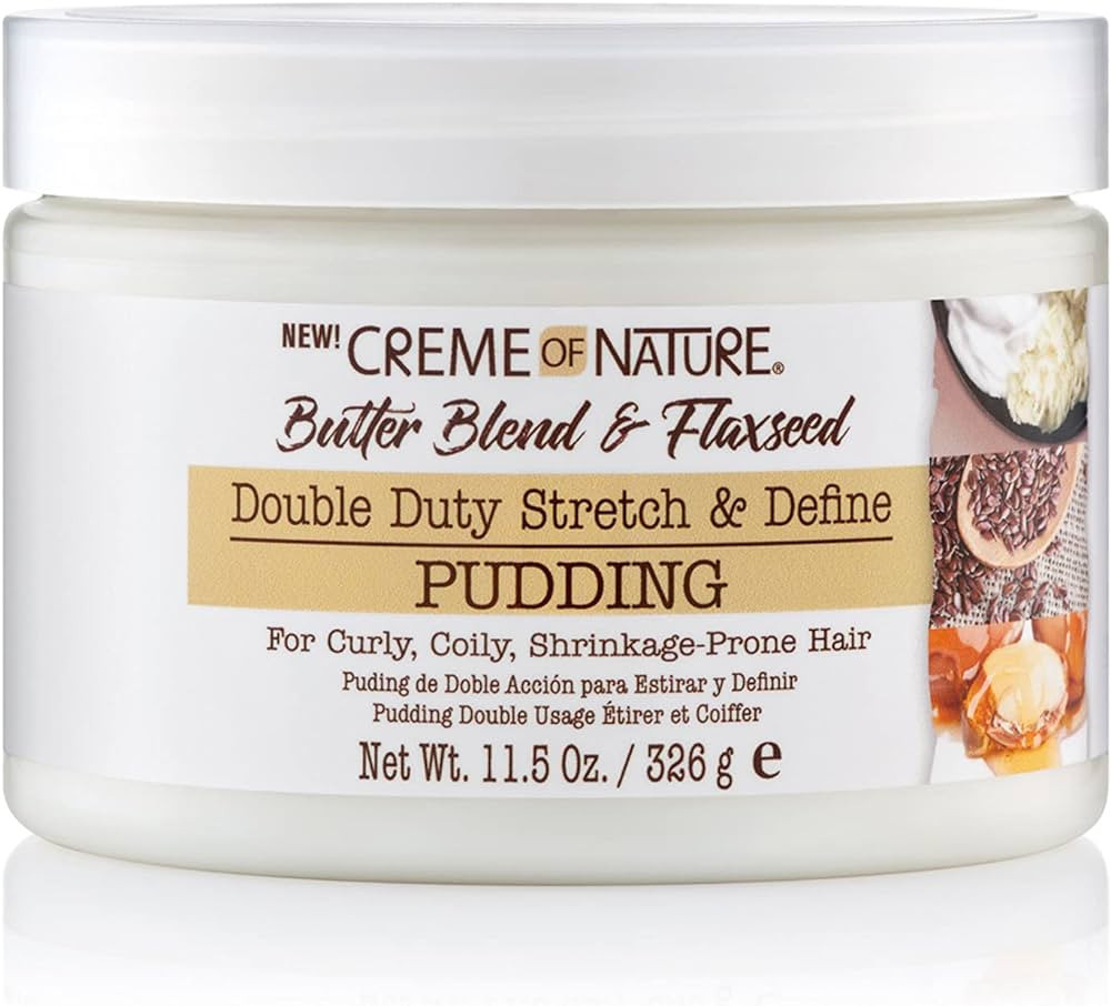 Creme of Nature, Curl Definition Pudding, Butter Blend, Argan Oil, Flaxseed Oil, Anti Frizz, 11.5... | Amazon (US)
