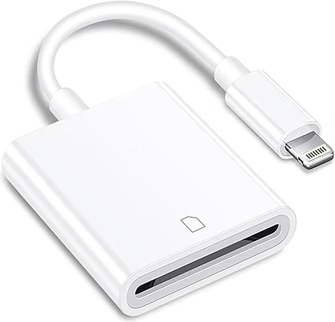 (Apple MFi Certified) Lightning to SD Card Camera Reader for iPhone,Trail Camera Viewer SD Memory... | Amazon (US)