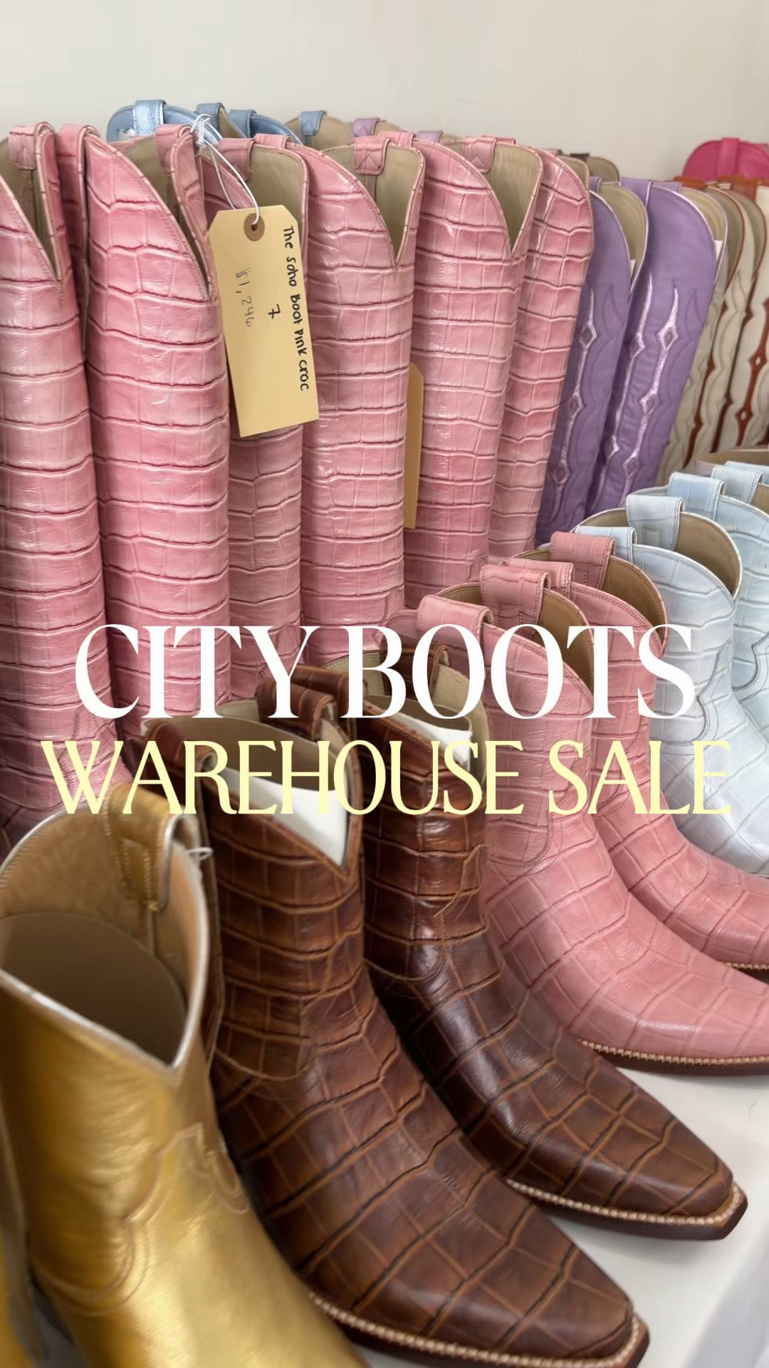 @cityboots warehouse sale!! Today and tomorrow 10a-6p!!!

126 GLASS STREET #110
DALLAS, TX 75207


Cowboy boots, country concert, Fort Worth

#LTKvlog