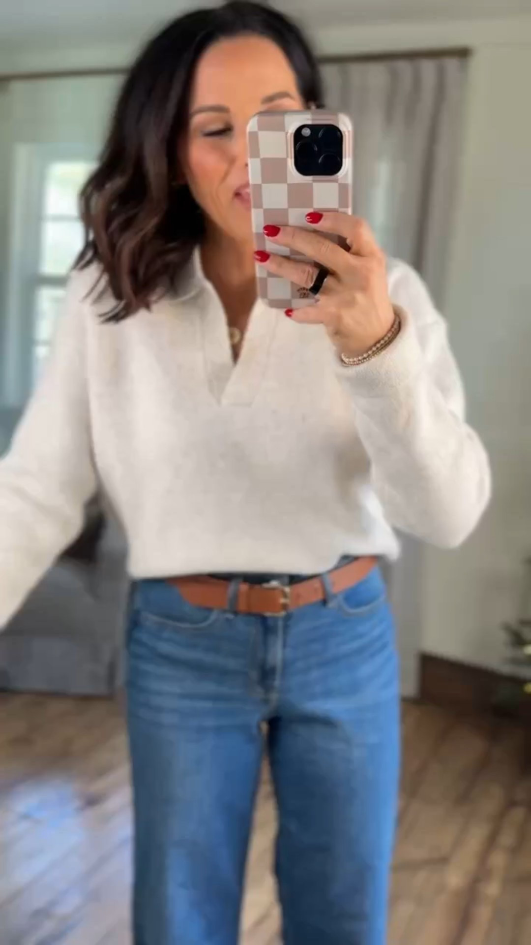 Love this casual workwear outfit! The sweater is so cozy & looks so chic paired with denim & a belt! Elevated basics sweater outfit inspo denim fashion winter outfit casual workwear VintagePickinn

#LTKPetite #LTKSeasonal #LTKWorkwear