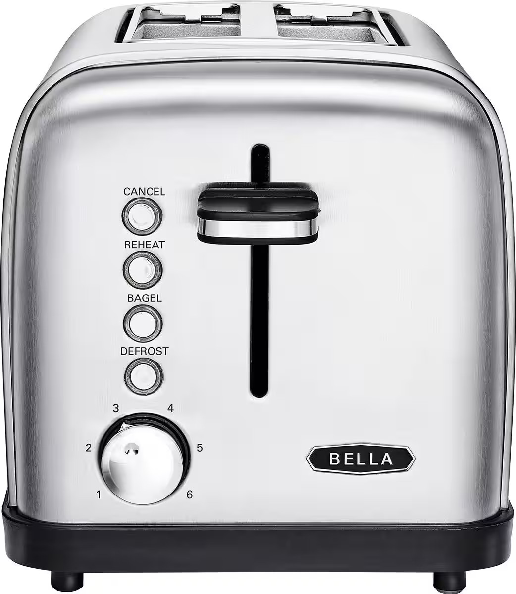 Bella Classics 2-Slice Wide-Slot Toaster Stainless Steel BLA14466 - Best Buy | Best Buy U.S.