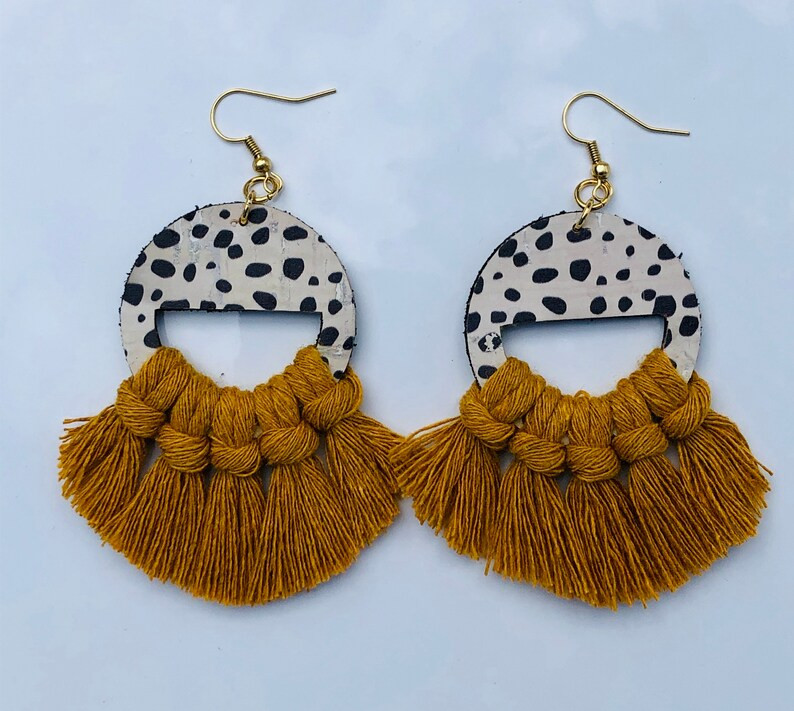 Macrame Fringe Earrings Boho Macrame Earrings Fringe | Etsy | Etsy (US)