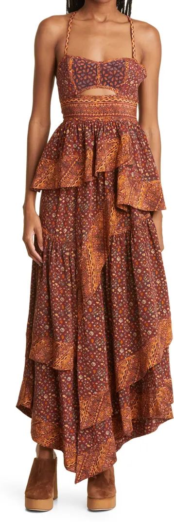 Ulla Johnson Josana Cutout High-Low Silk Dress | Nordstrom | Nordstrom