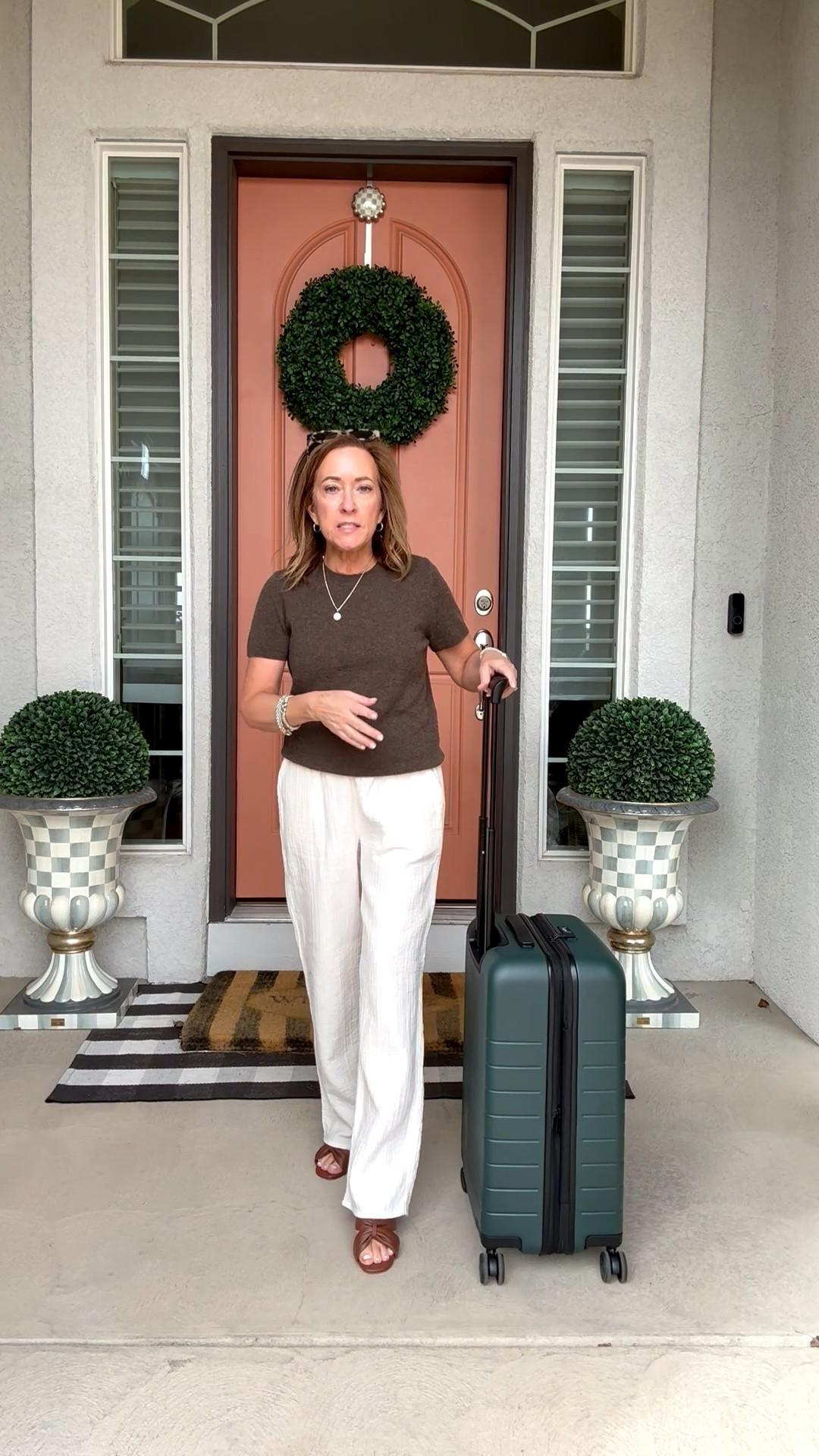 Glides through the airport, expandable when you need it, my favorite carry-on!
@Quince #quincepartner 

#LTKOver40 #LTKTravel