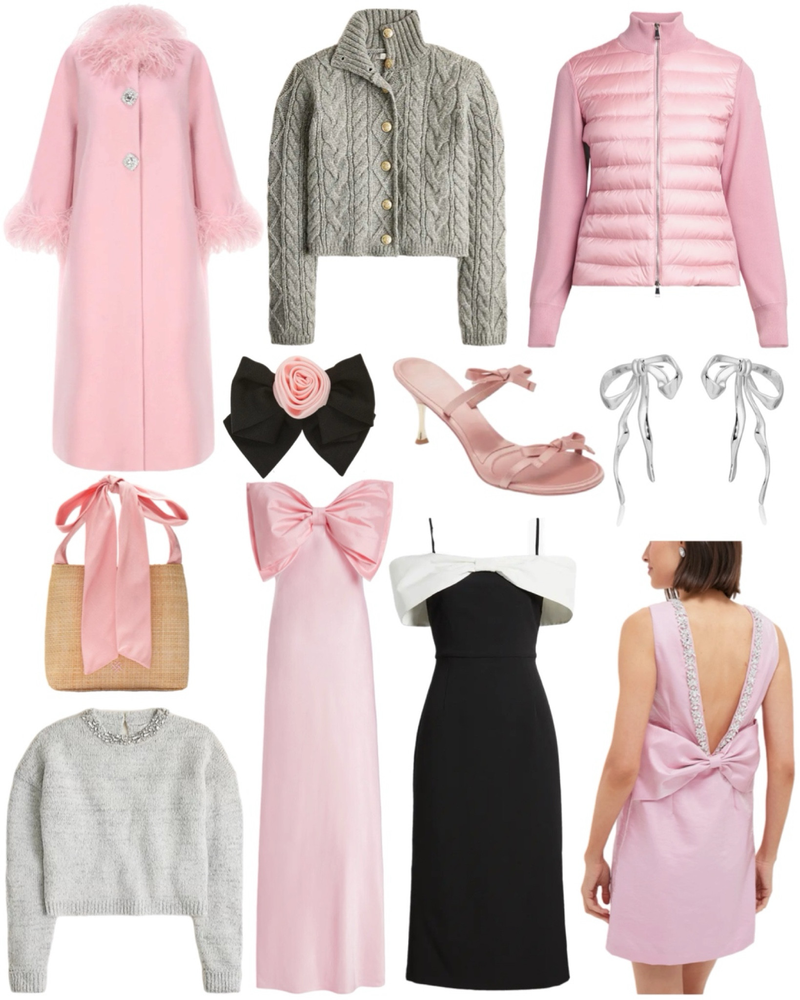 Posh pink outfits and party dresses for the holiday season. Love the bow details and bow back dress too! 🎀

#LTKHoliday #LTKParties #LTKSeasonal