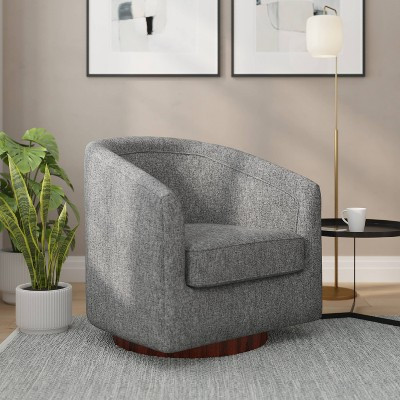 Taylor & Logan Linc Barrel Chair Gray | Target