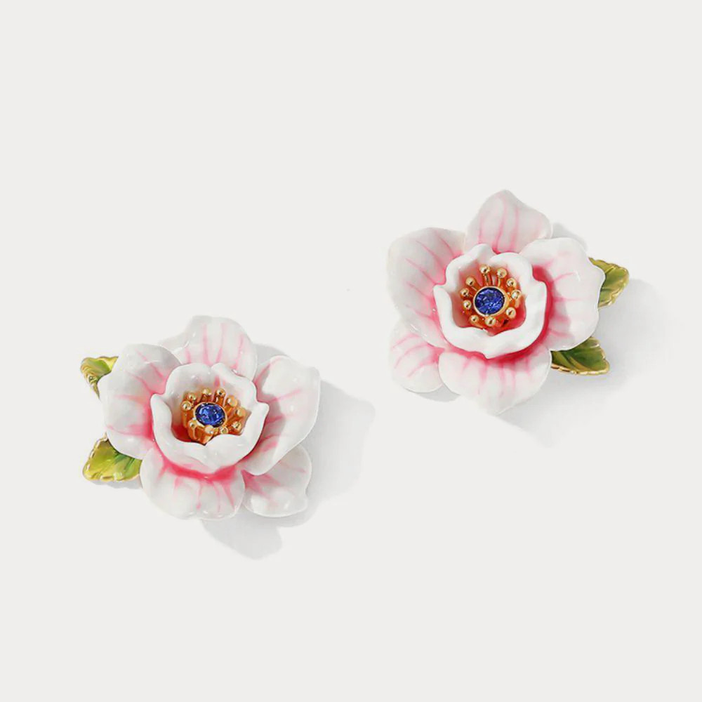 Pink Rose Earrings | Selenichast