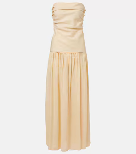Hedy strapless linen maxi dress | Mytheresa (UK)