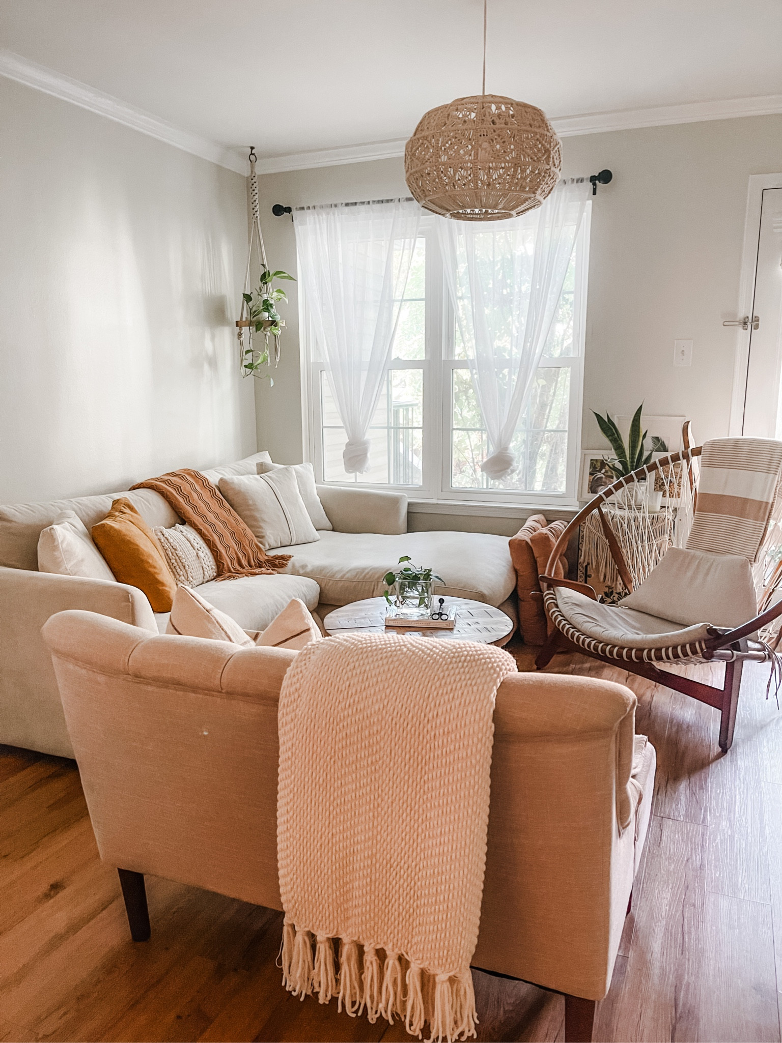 Living room neutrals and boho style 

#LTKhome #LTKfindsunder50