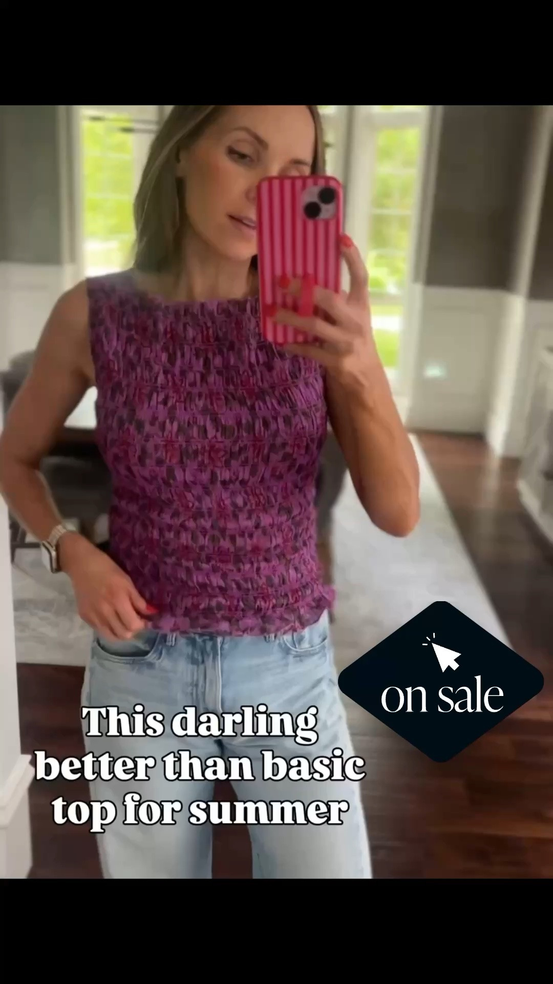 @jcrew top is 40% off! The color is gorgeous